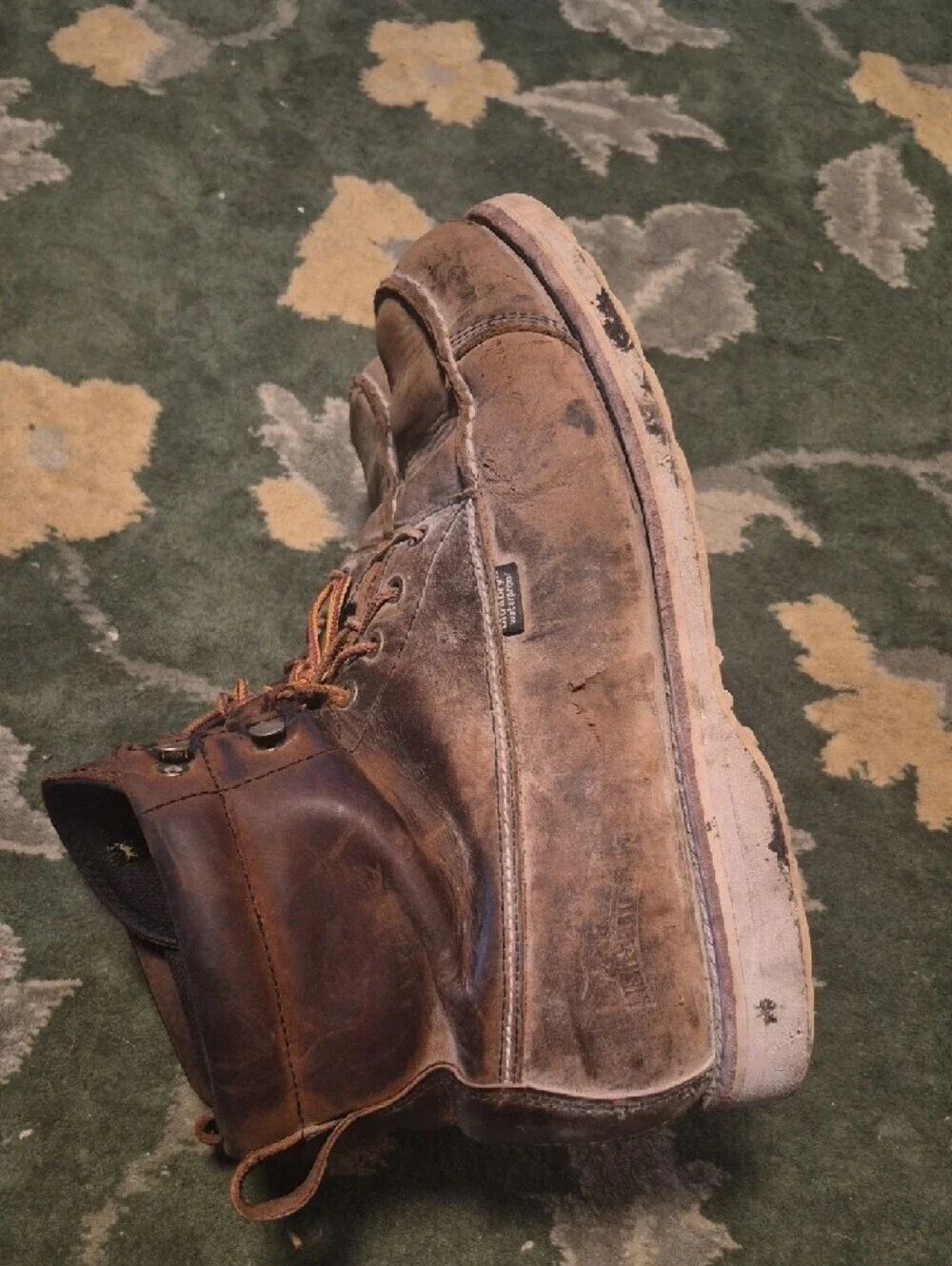 Irish Setter Brown Leather Lace-Up Work Boots